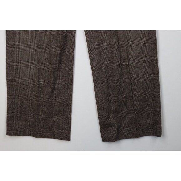 Vtg 60s 70s Streetwear Mens 32x28 Heavy Wool Flannel Wide Leg Chino Pants USA - Picture 5 of 13